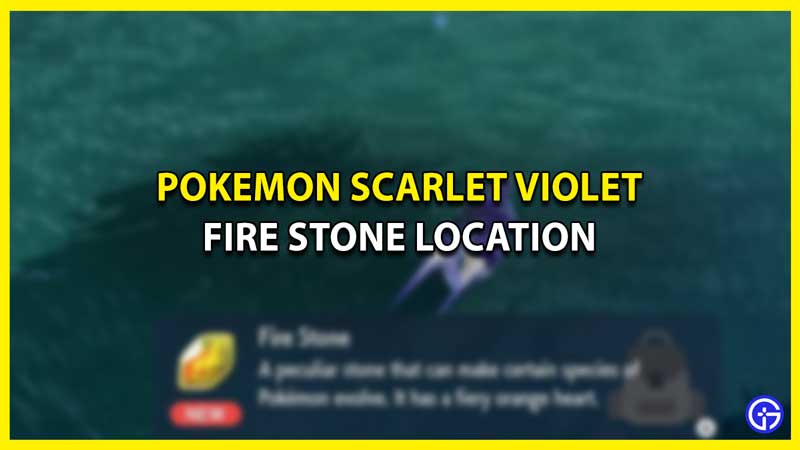 Fire Stone Location in Pokemon Scarlet Violet