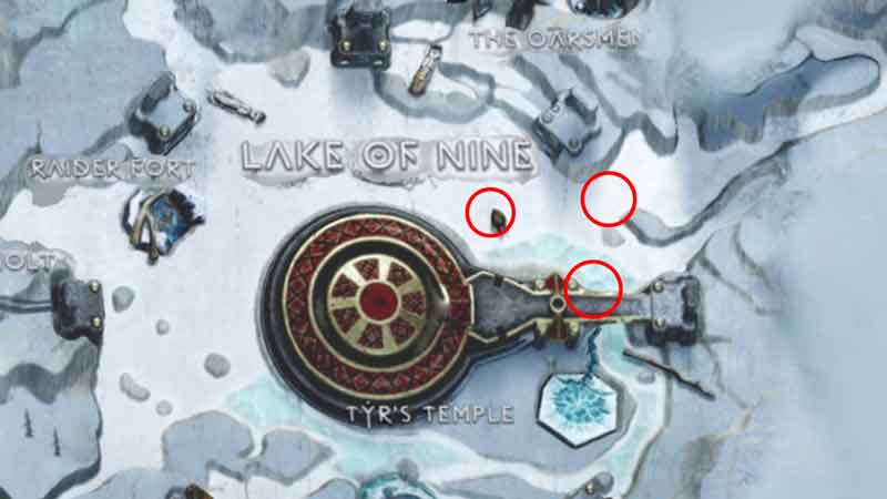 God of War Ragnarok All Lake of Nine Artifacts