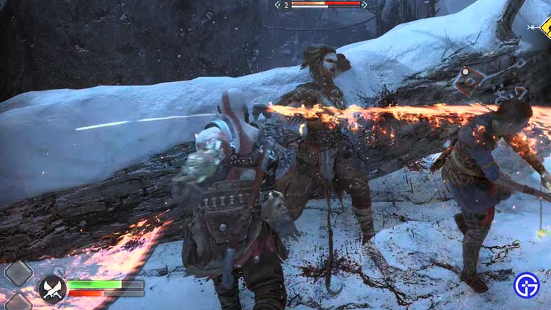 God of War Ragnarok Use Flame Whiplash