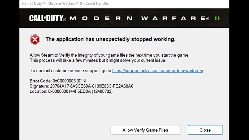 How To Fix Error Code 0xc0000005(0) N in Modern Warfare 2