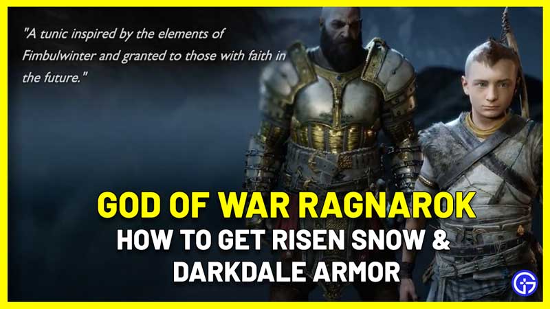 How To Get Risen Snow Armor & Darkdale Armor In God Of War Ragnarok