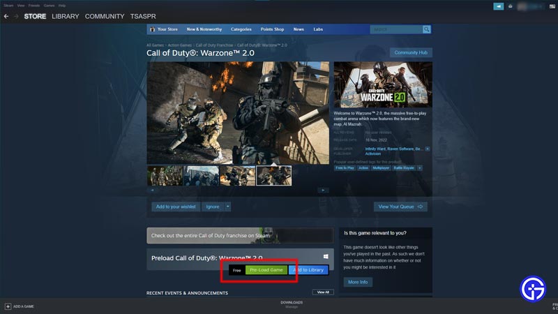 How To Preload WARZONE 2 on PC (Steam) 