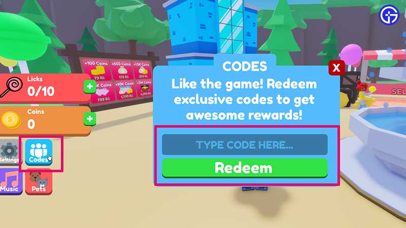 How to Redeem Codes in Licking Legends 