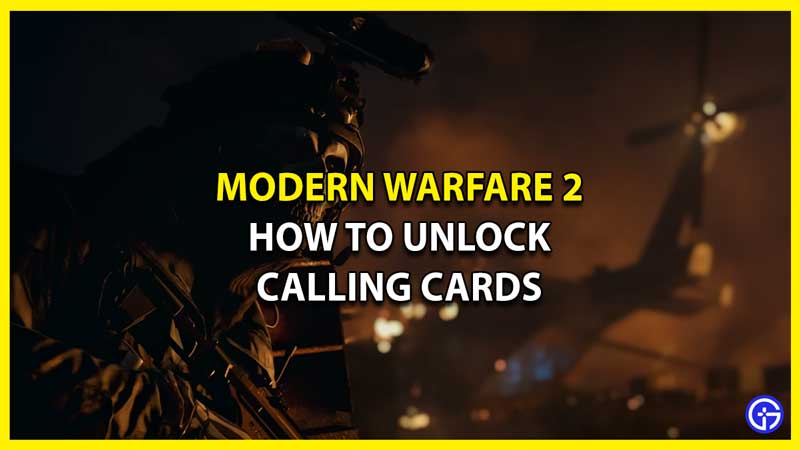 How to Unlock All Calling Cards in MW2