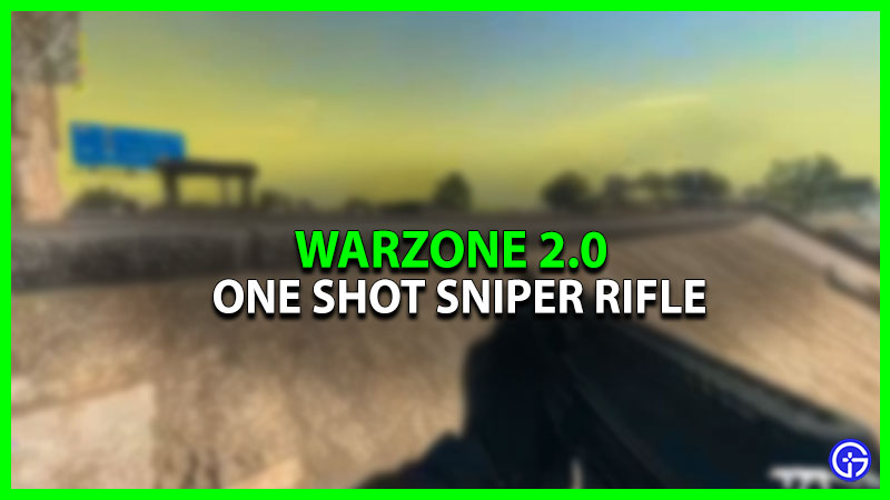 One Shot Sniper In Warzone 2