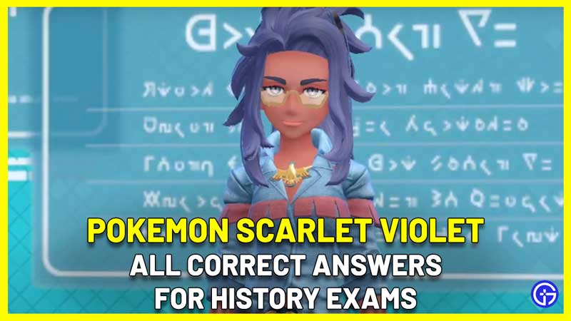 pokemon scarlet violet history answers