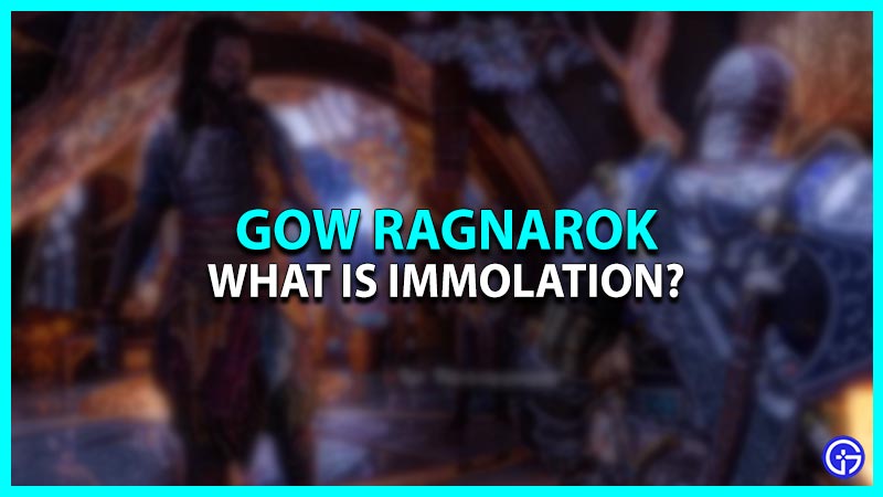What Is Immolation In God Of War Ragnarok