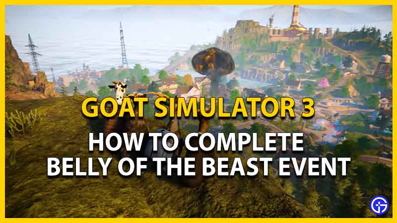 Belly of the Beast event in Goat Simulator 3