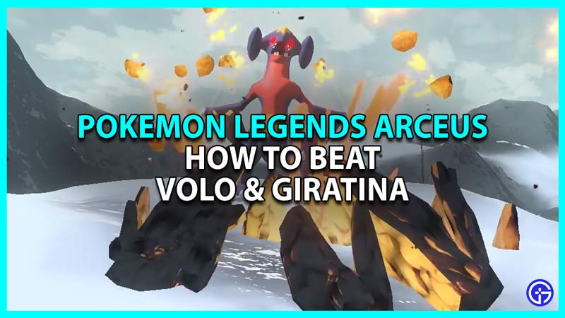 best pokemon to counter volo and giratina in legends arceus