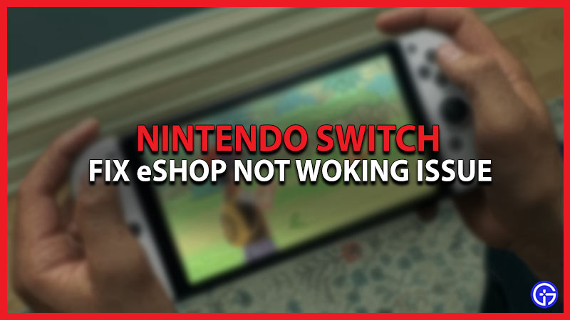 eShop Not Working Fix In Nintendo Switch