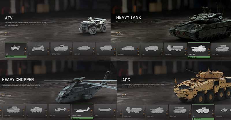 Uses of All Vehicles in Modern Warfare 2