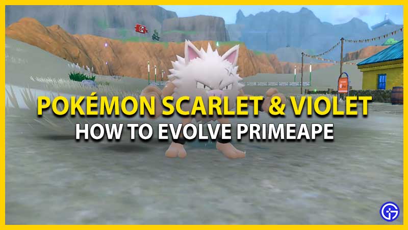 Evolve Primeape in Pokemon SV
