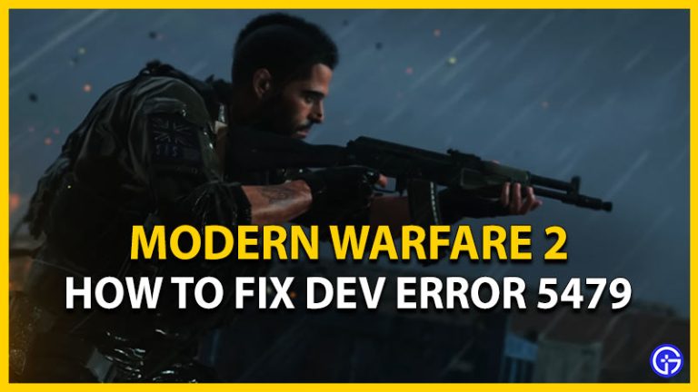 How To Fix Dev Error Code 5479 In COD MW2 - Gamer Tweak