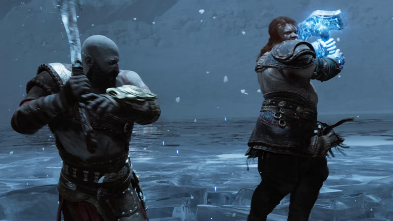 Thor Gow Thor Kratos GIF - Thor Gow Thor Kratos Fat Thor