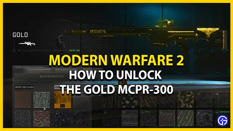 Tips to Unlock the Gold MCPR-300 in Modern Warfare 2