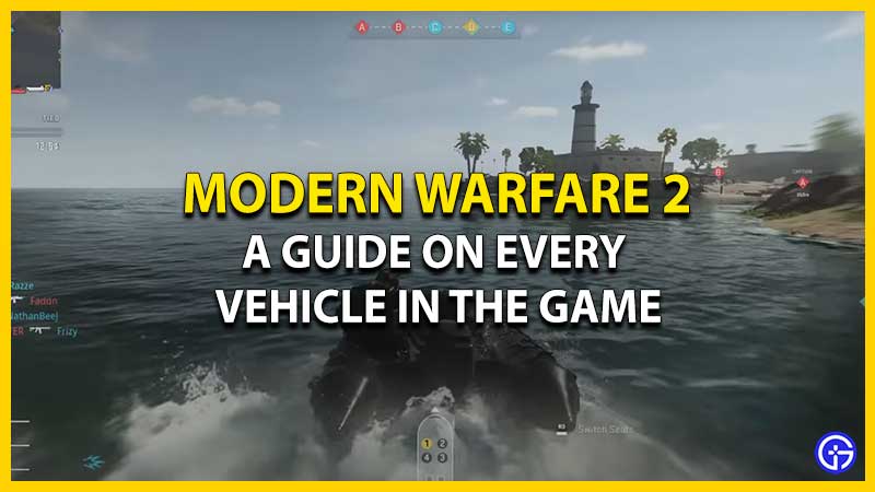 A guide on every available vehicle in Modern Warfare 2