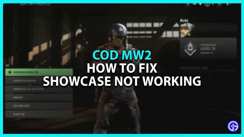COD MW2 Showcase not working