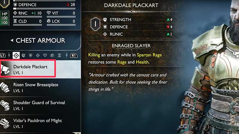 how to get darkdale armor god of war ragnarok