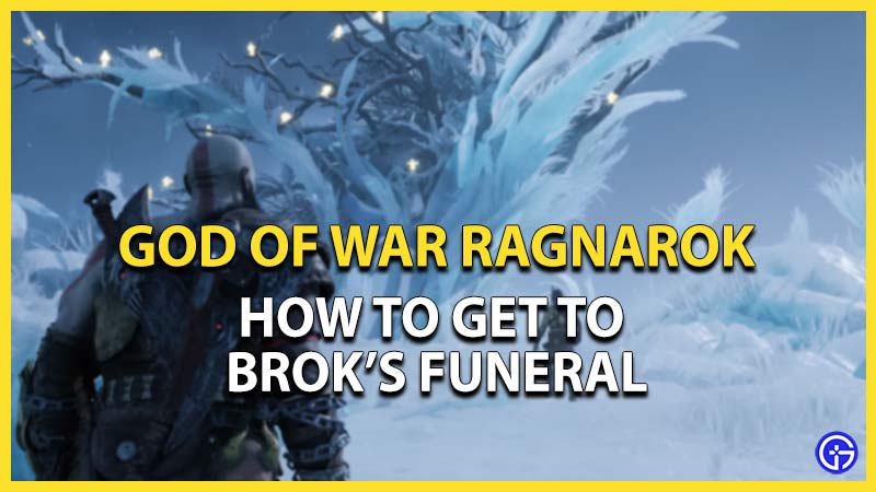 god of war ragnarok get to broks funeral
