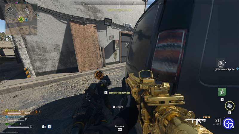 call of duty warzone 2 revive teammates using pistol