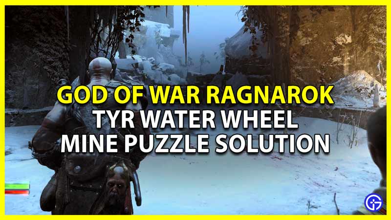 god of war ragnarok mine puzzle solution for tyr water wheel