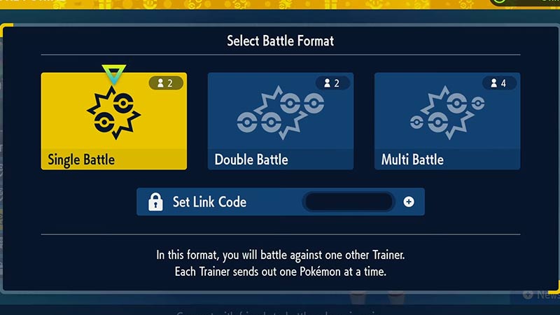 Link Battle Mode in Pokemon SV
