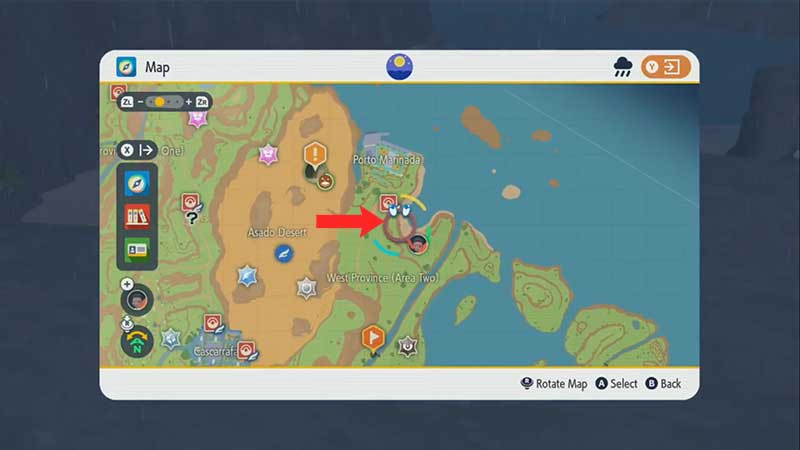 Location of Lokix in Pokemon SV