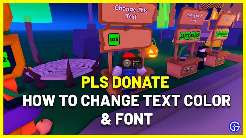 pls donate how to change text color and font