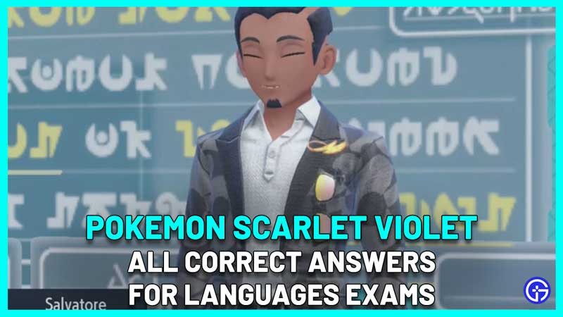 Pokemon Scarlet Violet Languages Answers Midterm Final Exams