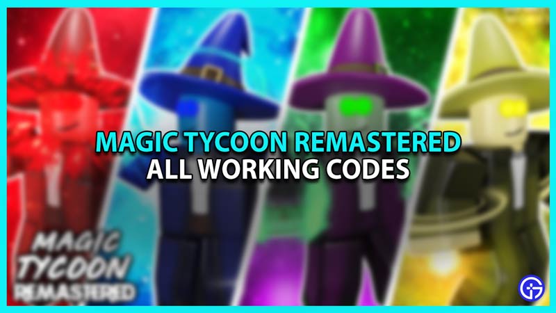 All working codes Magic Tycoon Remastered