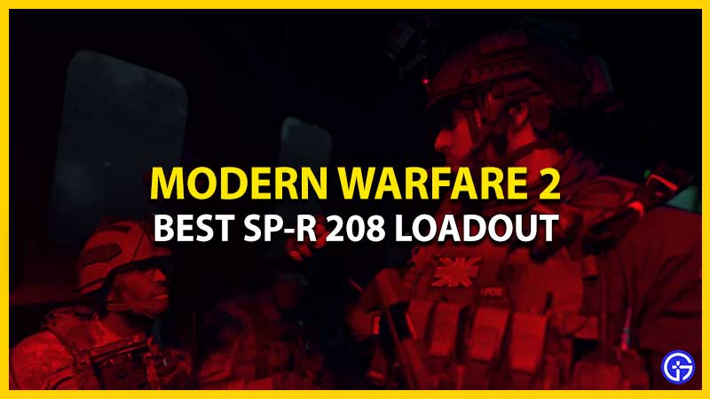Loadout for SP-R 208 in MW2