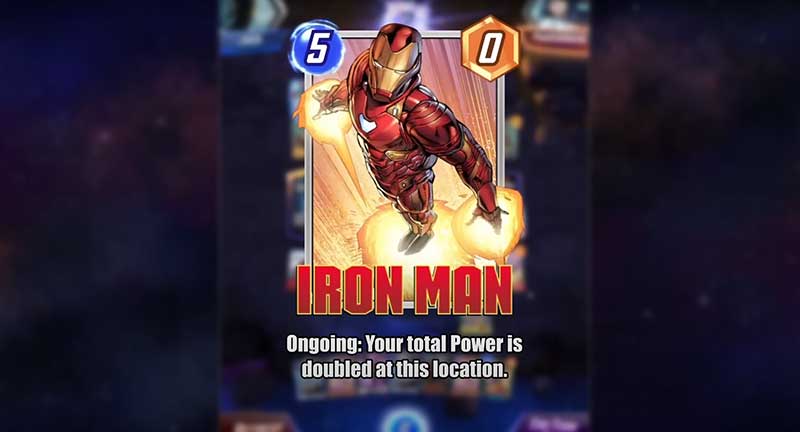 Iron Man - One of the Best Ongoing Effect cards in Marvel Snap