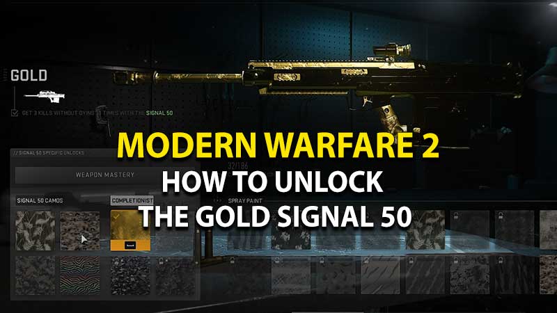 A Guide on Unlocking the Gold Signal 50 in mw2
