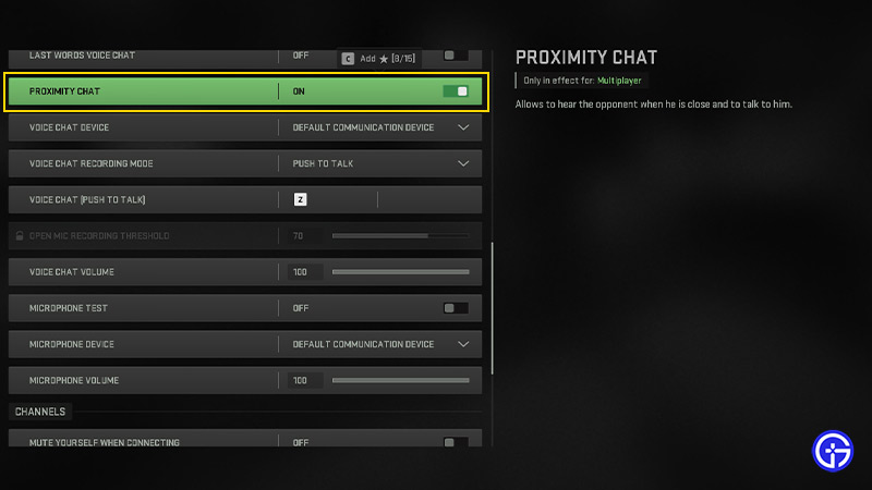warzone 2 proximity chat not working issue