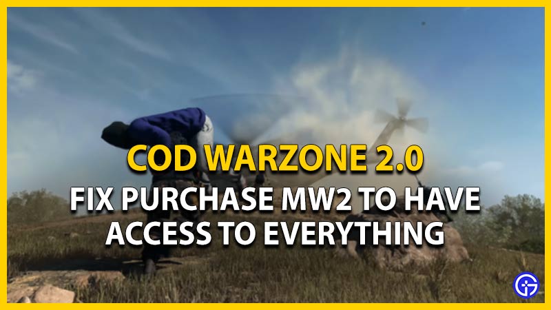 warzone 2 purchase mw2 have access everything
