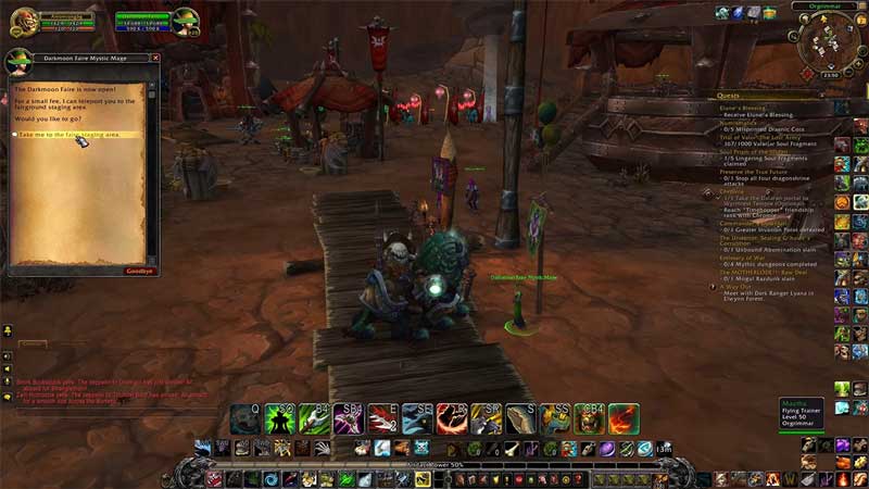 how to get to darkmoon faire from orgrimmar in wow