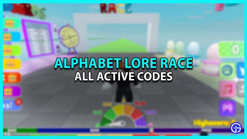 All Roblox Alphabet Lore Race Codes