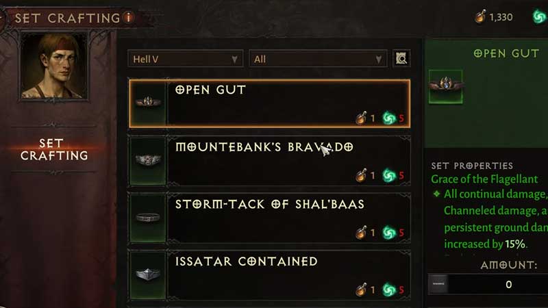 Diablo Immortal Set Items Hell Level requirement