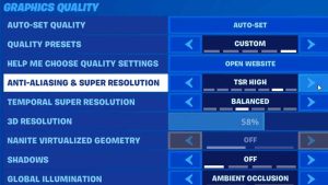 Best Graphics Settings Fortnite Chapter 4 (Unreal Engine 5)