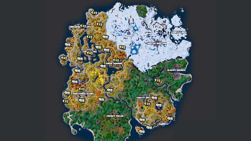 Fortnite Oathbound Chests Location