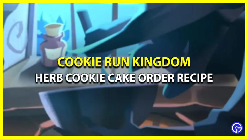 Herb Cookie Cake Order Recipe: Cookie Run Kingdom