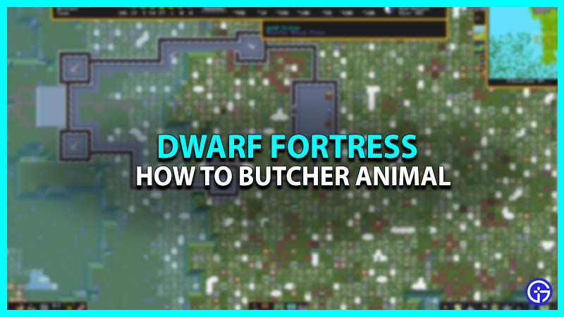 How To Butcher Animals In Dwarf Fortress