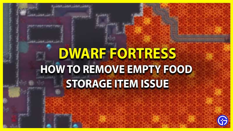 How to Fix Requires Empty Food Storage Item Issue in Dwarf Fortress