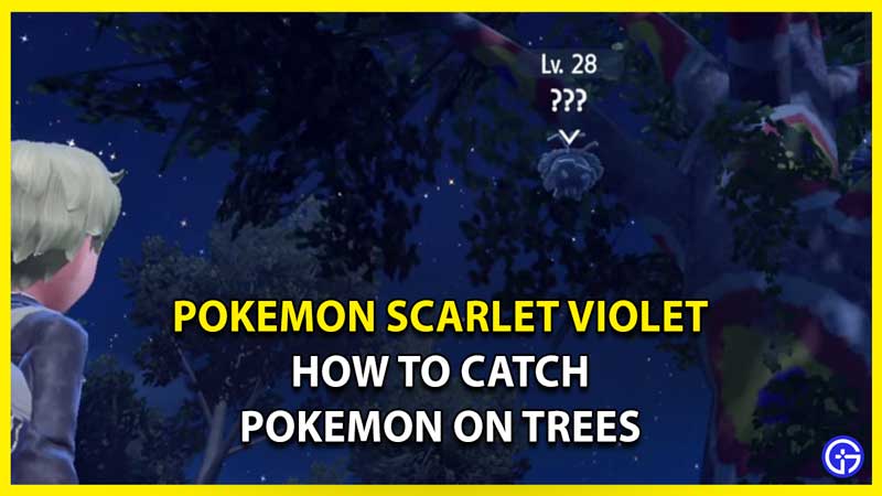 How to Knock Down Pokemon on Trees in Scarlet Violet