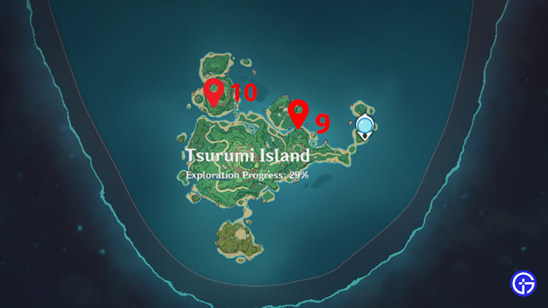Helligdomme på Tsurumi Island