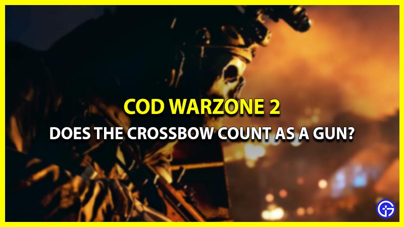 Is the Crossbow Counted as a Gun in COD MW2