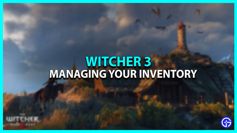 How To Manage Your Inventory In Witcher 3