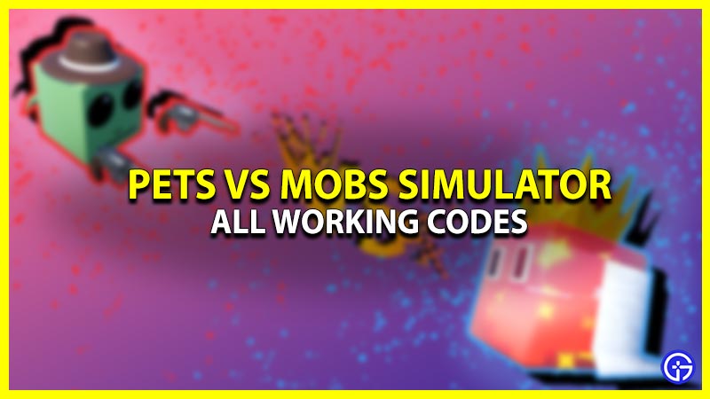 Roblox Pets vs Mobs Simulator Codes