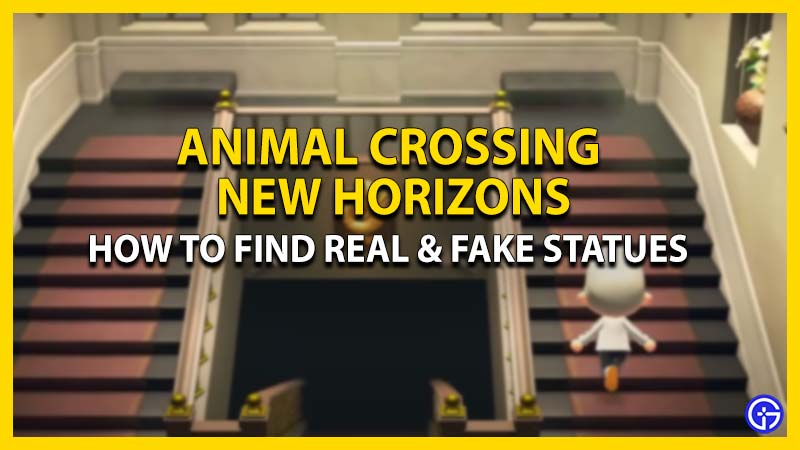 Find real and fake statues in Animal Crossing New Horizons