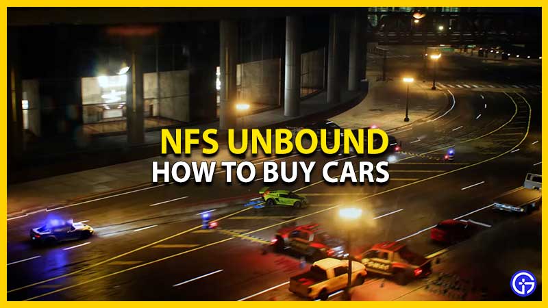 Buy Cars in NFS Unbound